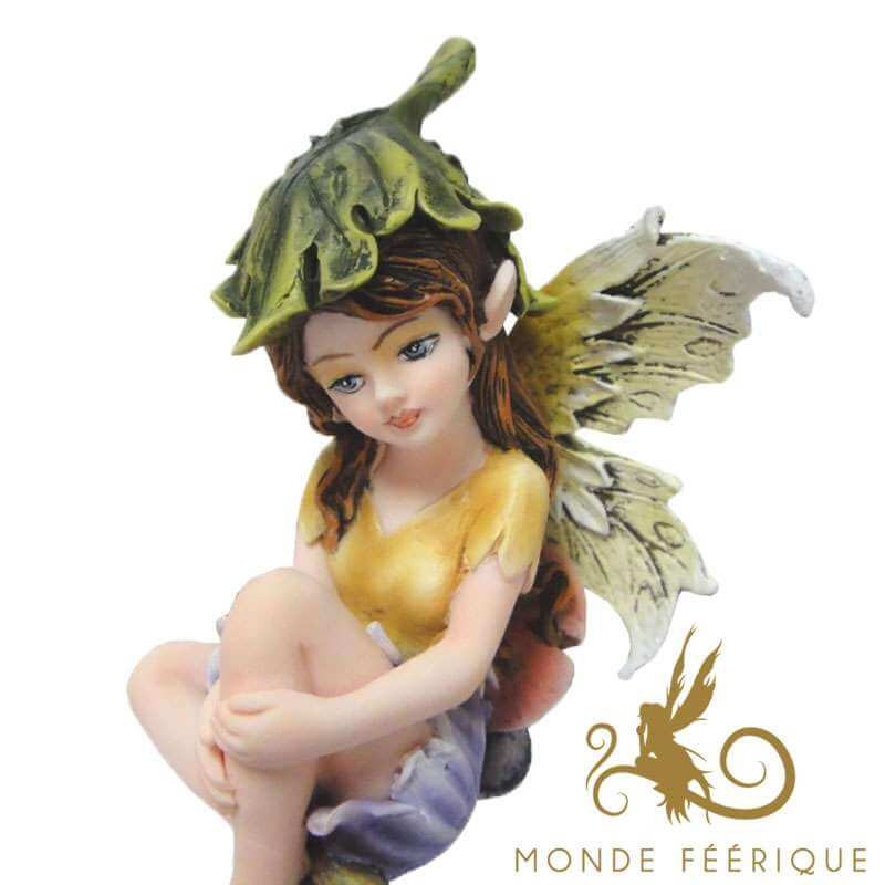 Figurine Fée avec Feuille