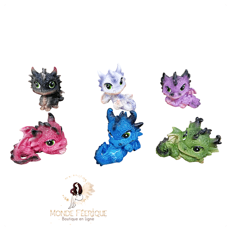 Mini Dragons Colorés – Lot De 6