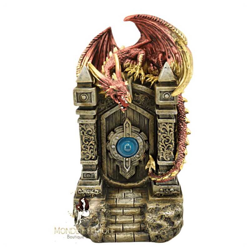 Dragon Doré Et Rouge – Gardien Lumineux LED