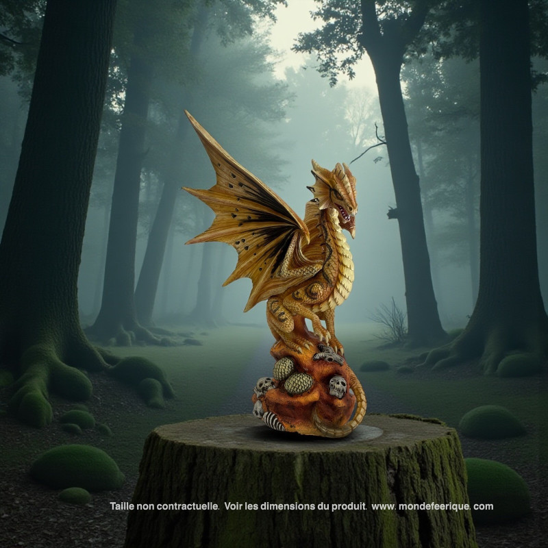 Dragon Orange Anne Stokes – Figurine de collection 21x28 cm