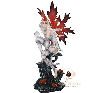Figurine de Fée Blanche Et Rouge – Gardienne Du Feu