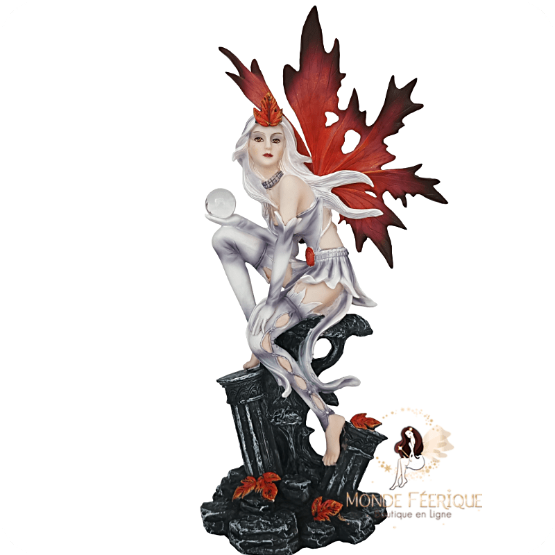 Figurine de Fée Blanche Et Rouge – Gardienne Du Feu