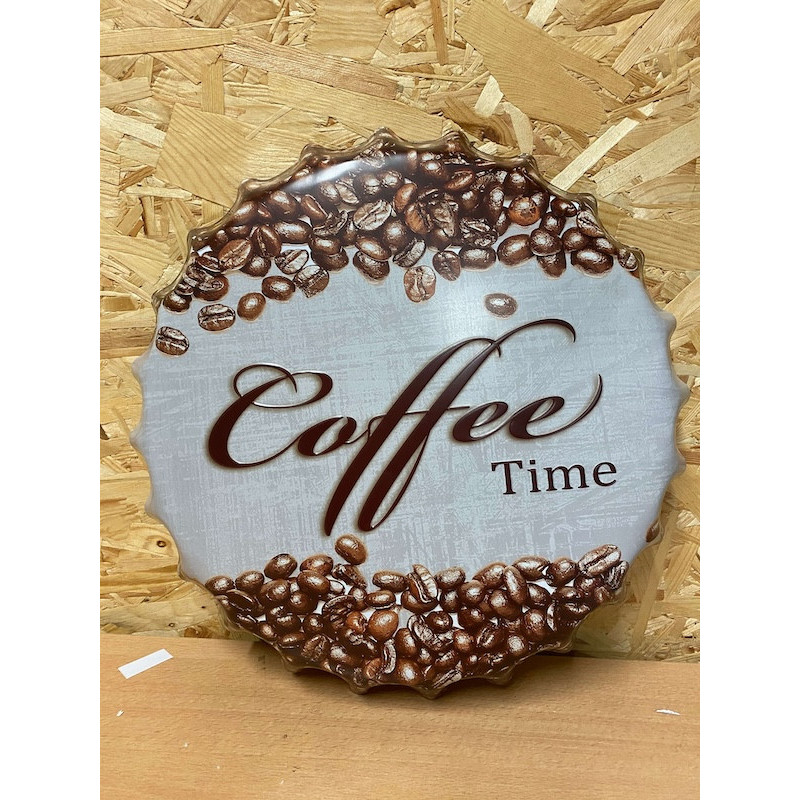 Capsule géante en métal pour décorer - Capsule Metal vintage café