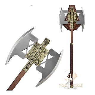Hache double de Gimli — Arme naine fantasy
