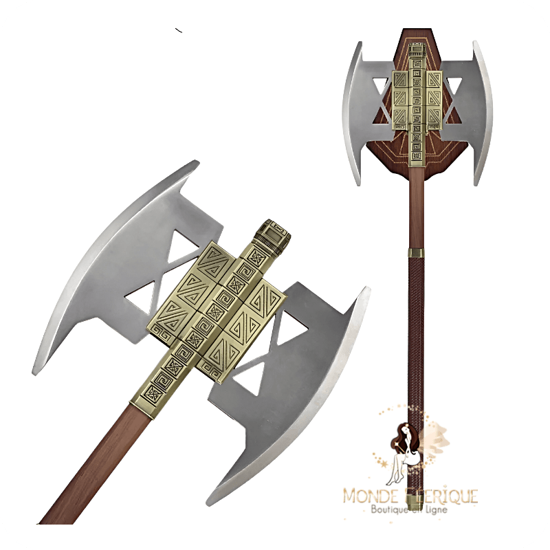 Hache double de Gimli — Arme naine fantasy