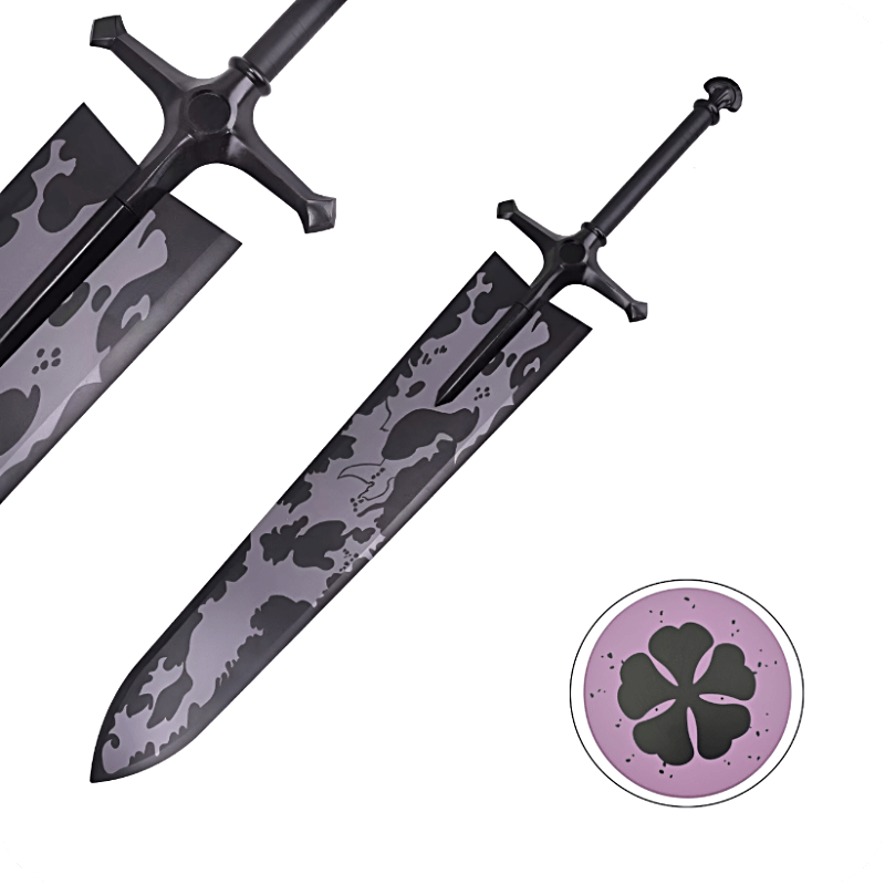 Épée Black Clover 130 cm avec support