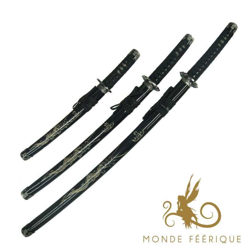 Serie de Katana Noir Et Style