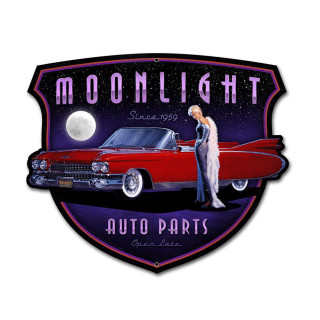Plaque vintage Moonlight Auto Parts