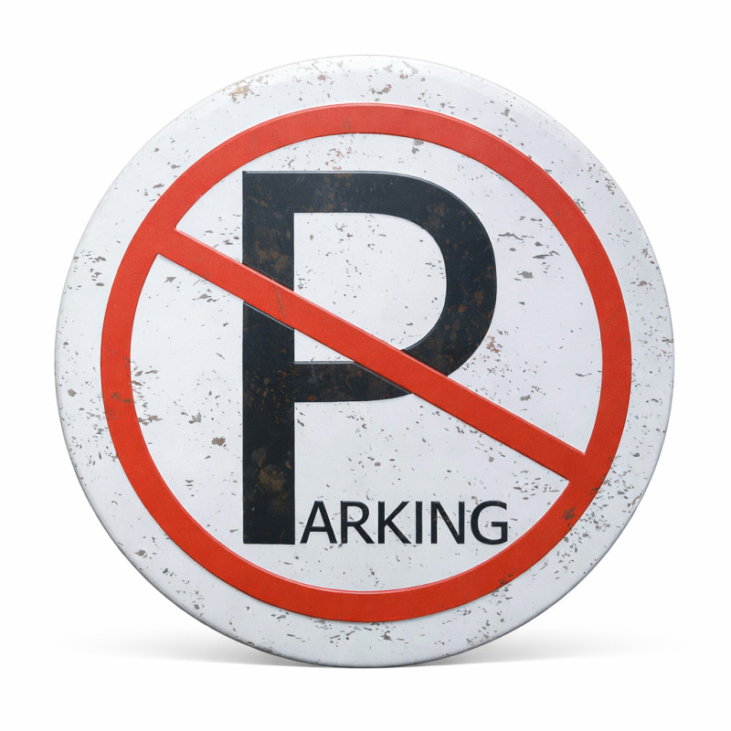 Plaque vintage No Parking