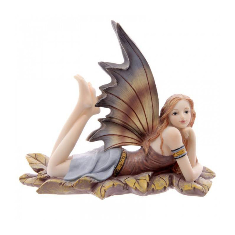 figurine de fée couché - statuette fee